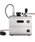Top Shelf Stainless Steel Jewelry Steam Cleaner 2.2 Liter Tank 50 Psi Pressure Eco Mode with external heater and pressure gauge.