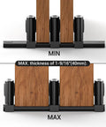 Sliding Closet Door Floor Guide With Adjustable Bottom Guide And 3 Roller System For Bypass And Barn Doors In Black Finish