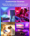 Multiple scenes lit by Lit Color Changing Smart LED Bulbs 4 Pack Dimmable 9W 810 Lumens A19 With E26 Base 2700K To 6500K Color Temp Works With Apple HomeKit Siri Alexa Google Home Voice Control Lighting