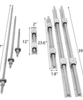 All In One CNC Linear Rail Kit With Three RM1605 Ball Screws And SBR20 Rails 300 600 1000 mm Includes BK BF12 Blocks And Six