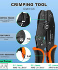 Must Have All In One Solar Crimping Kit With 30 Pairs MC4 Connectors For 14 To 10 AWG Wiring crimping tool diagram