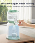 Portable Instant Water Warmer For Baby Formula With Adjustable Temperature Settings And Quick Heating Technology That Is A Legit Game Changer For On The Go Parents Who Want Seamless Bottle Prep Daily, showing water dispenser adjusting flow.