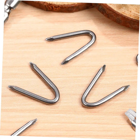 1 Bag U Shaped Fence Staples Durable Fasteners For Chicken Wire And Hardware Cloth With Quick And Easy Install No Fuss For Fencing Projects