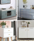 12 Pack Gold Dresser Knobs With Crystal Cabinet Drawer Pulls, Ultra Sleek Gold Hardware For Quick Home Makeovers, Easy To Install With Removable Screws, Game Changing Durable Glam Furniture Upgrade on dressers