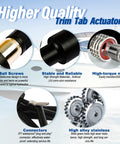 Plug And Play Boat Trim Tab Actuator Kit For Lenco 15054-001 And 20400-001 features illustrated parts, high-torque motor, stable design.