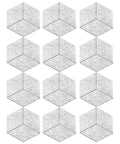 Twelve Pack Hexagonal Foam Soundproof Wall Panels Boost Your Home Theater Or Recording Studio With Sleek Design Block Echo For A Smooth Vibe And Crystal Clear Audio Game Changer Daily arranged in a grid.