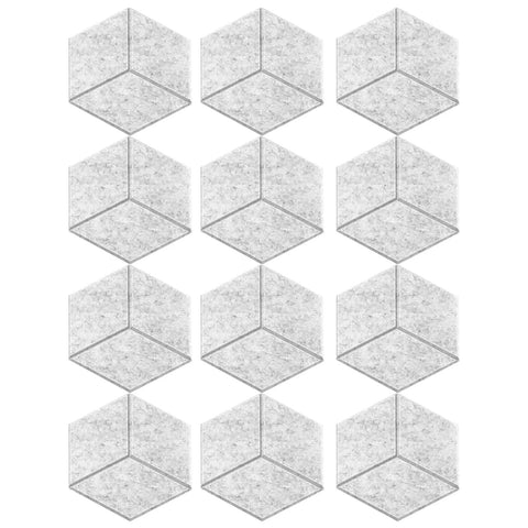 Twelve Pack Hexagonal Foam Soundproof Wall Panels Boost Your Home Theater Or Recording Studio With Sleek Design Block Echo For A Smooth Vibe And Crystal Clear Audio Game Changer Daily arranged in a grid.