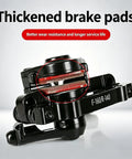 Rectangular Hollow Semi Metal Disc Brake Pads Set For MTB Bikes And Electric Scooters, highlighting thickness detail
