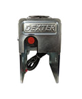 Dexter DX7.5 surge brake actuator for disc brakes, zinc-plated, 2 in ball, 7,500 lb capacity (front view)