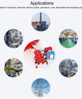 Pro Grade Red Lockout Hasp Set 10 Pack, 25mm Safety Tagout Solution for Multi User Energy Control and Equipment Locking