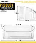 Replacement Refrigerator Door Bin Shelf For Frigidaire Models LFSS2612TF0 FFSS2615TS5 FFSS2615TS0 LFSS2612TF4 LFSS2612TE0 FFSS2625TS0