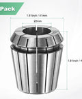 ER40 Spring Collet Chuck for CNC Milling and Lathe Engraving Machines 22mm Clamping Diameter 40Cr Steel with measurements