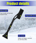 24 Inch Car Snow Scraper And Brush With Detachable Scratch Free Ice Scraper And Ergonomic Foam Grip, product details