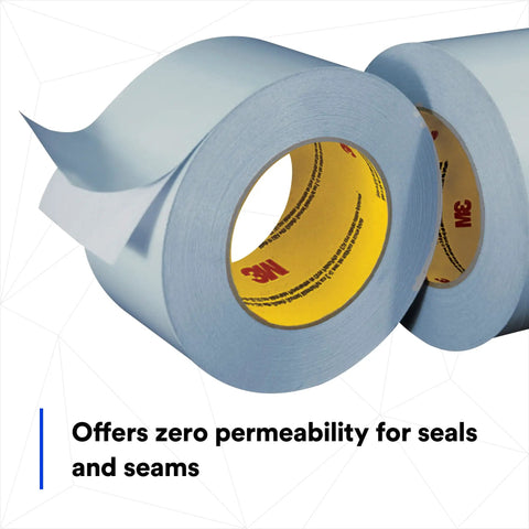 Cryogenic Vapor Barrier Tape 1555CW For Seals And Joints, Cold Weather Adhesive That Keeps Seals Solid Down To Minus 10 Degrees Fahrenheit, UL723 Classified, 2.83 Inch By 50 Yard, Dual Sided Polyester Film For Pinhole Free Seams