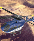 C187 RC Helicopter For Adults And Beginners With Optical Flow Positioning in flight over rocky terrain