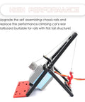 RC Winch Double Stent Rescue Set For 1 To 10 Scale RC Crawlers And Trailers With Servo Winch Tow Crane Arm Wrecker Kit side view