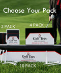 Box options of 24 Piece Premium Bamboo Golf Tees 83mm 3.25 Inches With Vintage Carry Case on grass