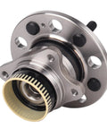 Close-up of Set Of 2 Rear Wheel Bearing Hub Assemblies With ABS For Hyundai Azera Sonata Tucson Sportage And Kia Cadenza Optima Rondo, 5 Lug, Drop In OEM Replacement, Plug And Play Design For Quick Installation showing 5-lug design