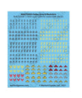 Decal sheet for Bolt Action Italian Army and Blackshirts 1 To 56 Scale Tabletop Miniatures Set 28mm soldiers, paintable plastic.