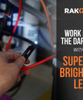 Person using 11 In 1 Multitool Pen Set With LED Light in dark space, illuminating area with super bright LED, for repairs.