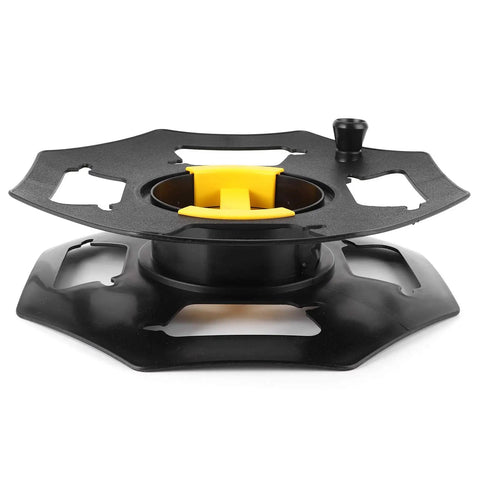 Black And Yellow Cable Tidy Reel For 25m Cables, Camping Electric Hook Up Wire Storage, heavy duty ABS material for RV use
