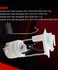 Fuel Pump Module Assembly Replacement Fits Jeep Compass 2017 2018 2019 2020 2021 2.4L And Jeep Renegade 2015 2016 2017 2018 2019 2020 2021 1.4L 1.3L 2.4L Direct Fit showing side angle view.