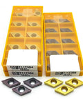 10 Pack Carbide Inserts For Internal Turning Tooling CNC Ready DCMT070204 VP15TF Grade Boss Level Precision visible with packaging