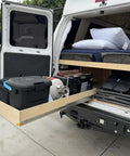 Image showing Heavy Duty Drawer Slides 250Lb Full Extension Ball Bearing Rails Side Mount With Lock 38 Inch 950mm on van storage