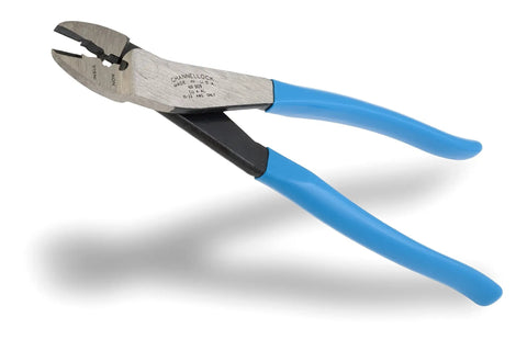 9.5 Inch Wire Crimping Tool For Insulated And Non Insulated Terminals With Center Cut Pliers And Cutter Go-To Electrician Grade Hand Tool For 10-22 AWG Wiring Everyday