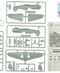 P-40B Pearl Harbor 1 To 72 Scale Plastic Model Aircraft Kit With Highly Detailed Parts, Two Decal Sets, and instructions