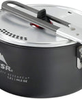 Go To Solo Camping Pot 1.3 Liter With Nonstick Ceramic Fusion Coating Lightweight Aluminum Cook Pot For Easy Solo Meals scratch resistant