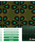 Magnetic Field Viewing Film 4x4 Inch showing color-coded intensity patterns for science projects, includes comparison with other films