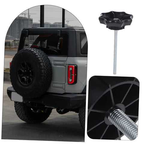 Spare Tire Hold Down Bolt Replacement Hardware For Vehicles Universal Fitment Easy To Install, mounted on SUV, durable construction