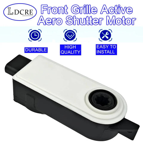 Front Grille Active Aero Shutter Motor Seriously Tough Replacement For Chevy Gmc Cadillac Rigs, durable black and white motor.