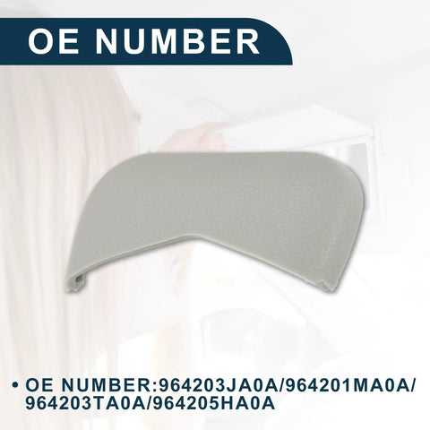 Sun Visor Clip Bolt Cover Fits Nissan Pathfinder Altima Murano Rogue Maxima Gray 1 Piece Front Left Right Fitment 2013-2021