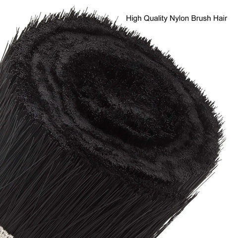 Close-up of black nylon bristles from Dust Shoe Brush For Engraving Machines, 70mm Nylon CNC Vacuum Cover, 5mm Thick Shield.