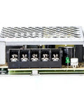 No Fuss Heavy Duty 12 Volt 35 Watt Switching Power Supply Ul Listed Ac To Dc Converter rear view with terminals and metal housing.