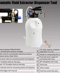 Real Deal Pneumatic Fluid Extractor And Automatic Transmission Oil Dispenser Kit With Three Meter Dipstick Tubes, 10L container with pressure gauge.