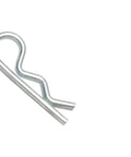 Side view of Hard-To-Find Hair Pin Clips Fastener Set.054 Inch Diameter By 7/8 Inch Length, steel with zinc finish, single pin