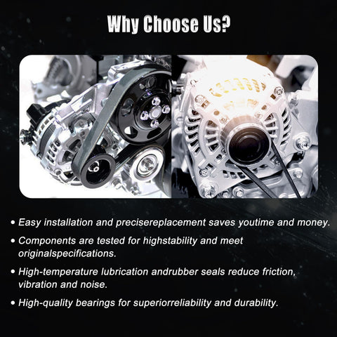 Beefed Up Alternator Replacement For Subaru Legacy And Outback 2015 2017 3.6L H6 Engines, High Output Plug And Play Fit