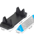 Diamond Whetstone Knife Sharpener With 3 Grit Levels 150 Coarse, 325 Medium, 1200 Extra Fine shown with stable non-slip base