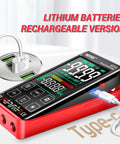 Digital Multimeter Tester With Smart Touch TRMS Auto Ranging 9999 Counts Rechargeable Anti Burn Ohm Volt Meter NCV DC AC.