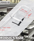 Heavy Duty F Clamps 4 Pack With 4-3/4 Inch Throat Depth, 12 Inch Opening, And 1200 Lbs Clamping Force, side view