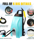 3000W Commercial Steam Cleaner With High Temp 3.5L Tank, adjustable size, explosion-proof pipe, portable with ergonomic design.