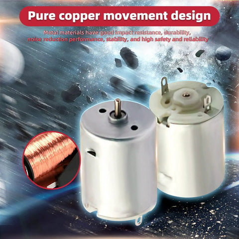 8 Pack DC Motors 3V To 12V 280 Micro Round Shaft Electric Motors for DIY projects with pure copper movement design