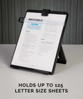 Letter Size Non Magnetic Copyholder With Removable Line Guide And Adjustable Easel Back holding 125 sheets upright
