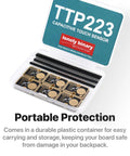 12 Pack TTP223 Capacitive Touch Sensor Modules Gold Edition With Immersion Gold Plating in plastic case for DIY projects