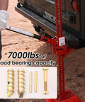 Beefed Up Fix It Kit For Heavy Duty Lift Jacks Replacement FK 1 with pins springs cross pins link bolt nut supporting a Hi-Lift jack