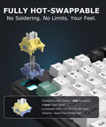 Daydream linear switch for Slick 87 Key Gasket Mount Tenkeyless Mechanical Keyboard with 40gf actuation.