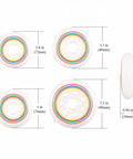 Lollipop Boardwalk Inline Skate Wheels 90mm 85A Polyurethane Indoor Outdoor 8 Pack with Smooth Quiet Ride, multiple sizes.